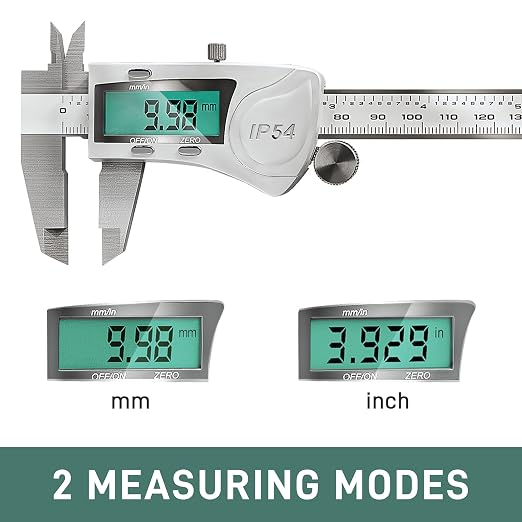 Digital Caliper Measuring Tool, IP54 Waterproof Electronic Micrometer Caliper - Image 3