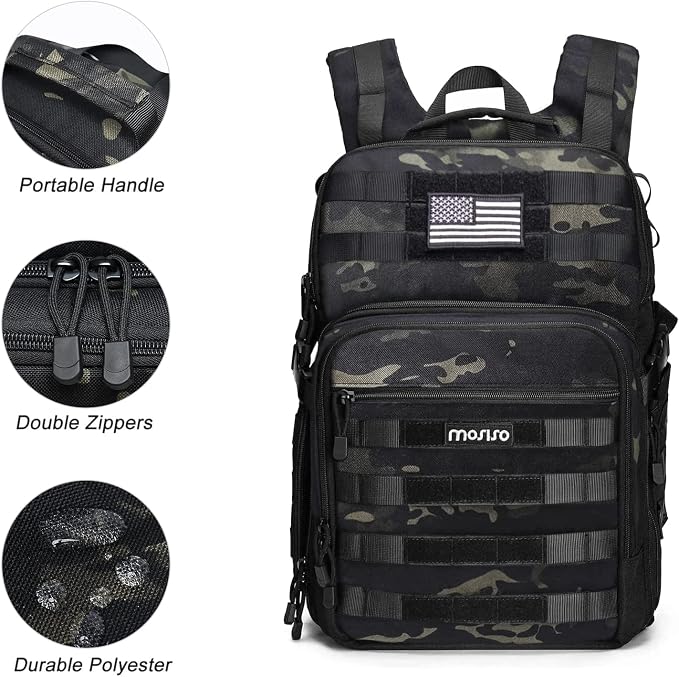 MOSISO Camera Backpack, DSLR/SLR/Mirrorless Photography Tactical Camera Bag Case - Image 5