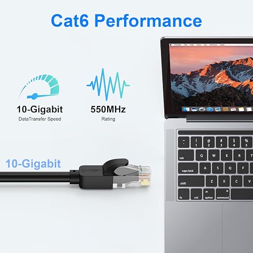 Cat 6 Ethernet Cable 6 ft, High Speed 10Gbps, Indoor/Outdoor, Compatible - Image 4