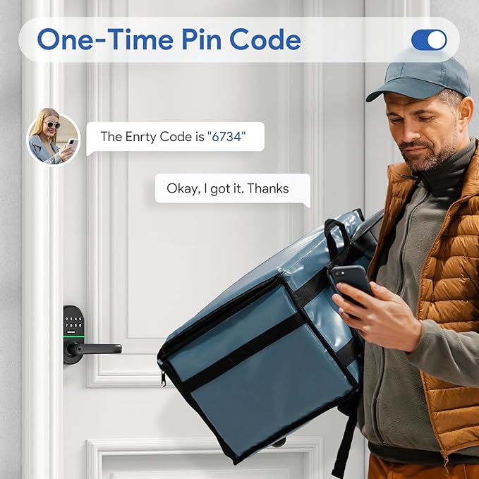 Keypad Door Lock with Handle: Keyless Entry Smart Lock - Image 3