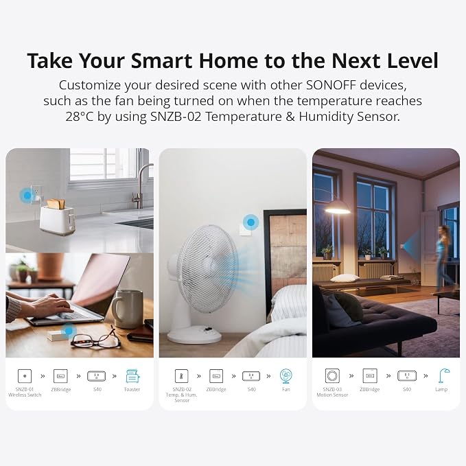 SONOFF Zigbee Smart Plug with ETL Certified, S40 Lite 15A Outlet, Zigbee - Image 5