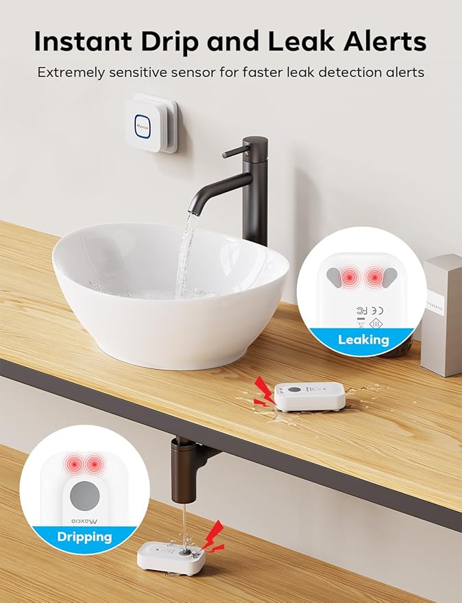 MAXCIO Wi-Fi Water Leak Detector, Smart Water Wireless Sensor - Image 5