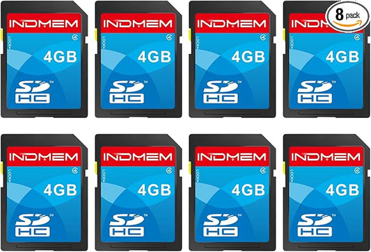 SD Card 4GB, 8 Packs Class 4 4GB Flash Memory Card MLC Standard Secure Digital by Unknown