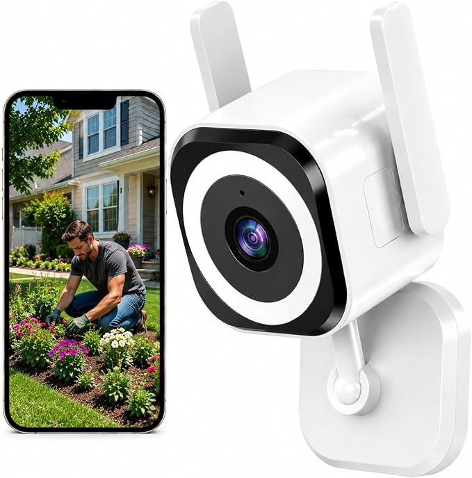 Cameras for Home Security Indoor Outdoor, Dual Antenna 5G/2.4G WiFi Security by GUOANVISION