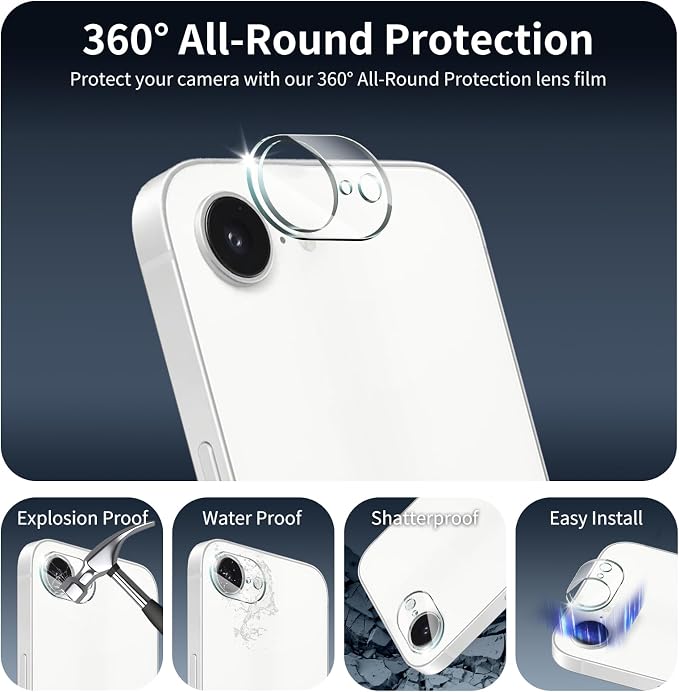 3+3+1-Pack, Screen Protector and Camera Lens Protector - Image 5