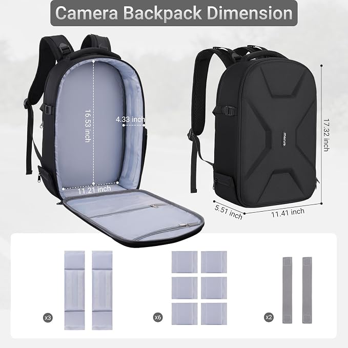 MOSISO Camera Backpack, DSLR/SLR/Mirrorless Photography Backpack, Camera Bag - Image 7