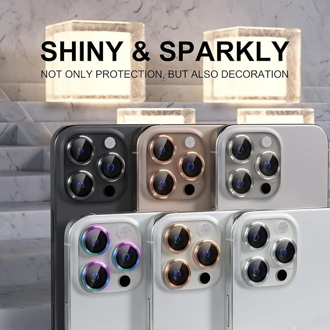 Choiche Compatible for iPhone 16 Pro/iPhone 16 Pro Max Camera Lens Protector - Image 7