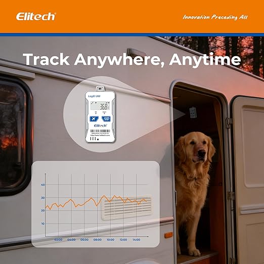 Elitech 4G Cellular RV Pet GPS Temperature Humidity Monitor Remote Data Logger - Image 6