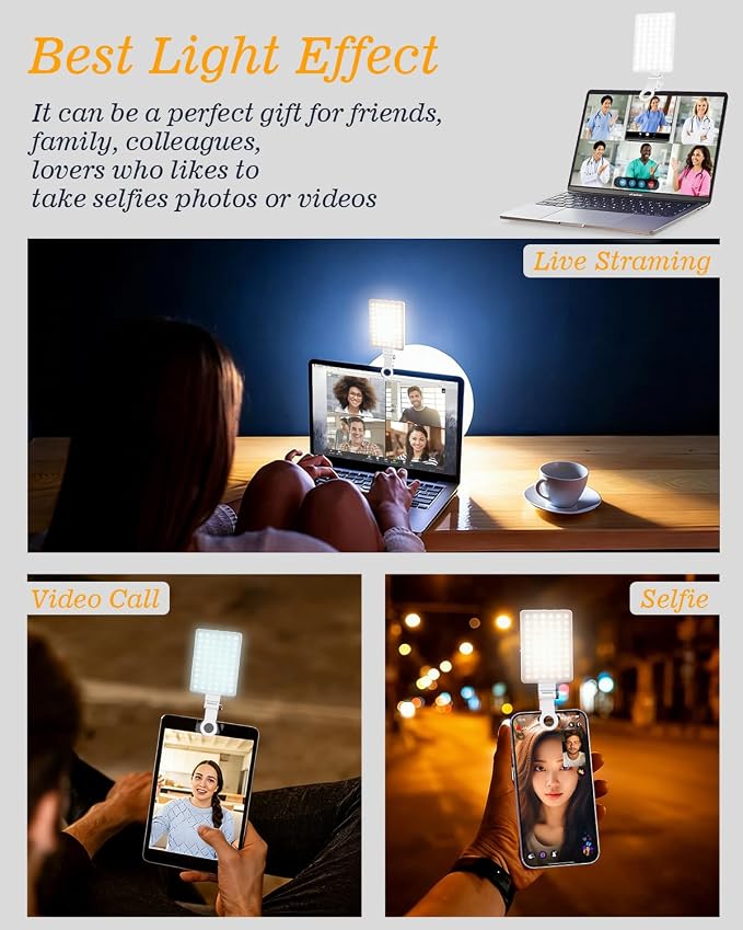 60 LED Portable Selfie Light Video Conference Lighting - Image 9