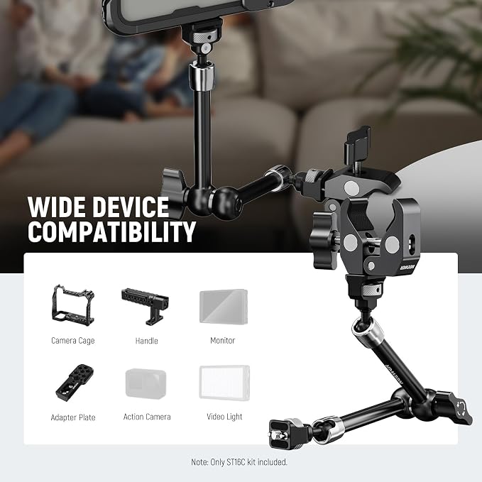 Neewer 11" Articulating Magic Arm Clamp Mount - Image 2