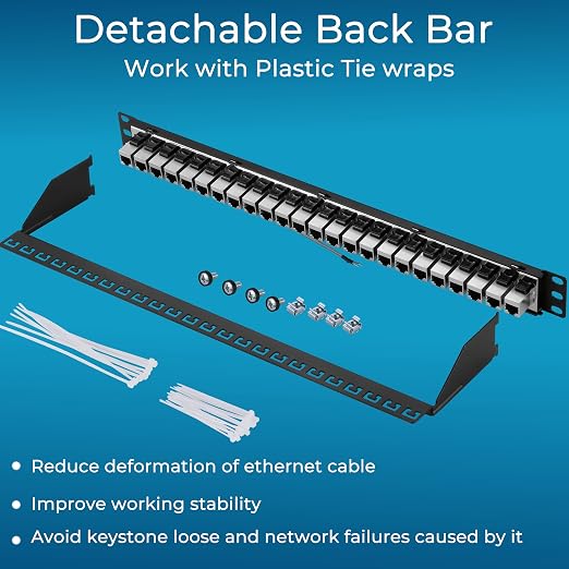 Rapink Patch Panel 24 Port Cat7 - Image 6