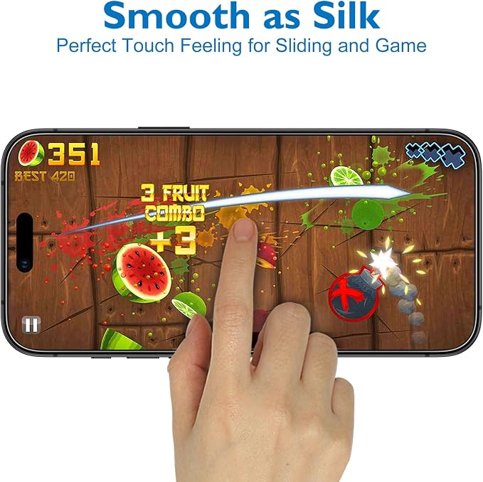 Mothca 2 Pack Matte Glass Screen Protector - Image 3