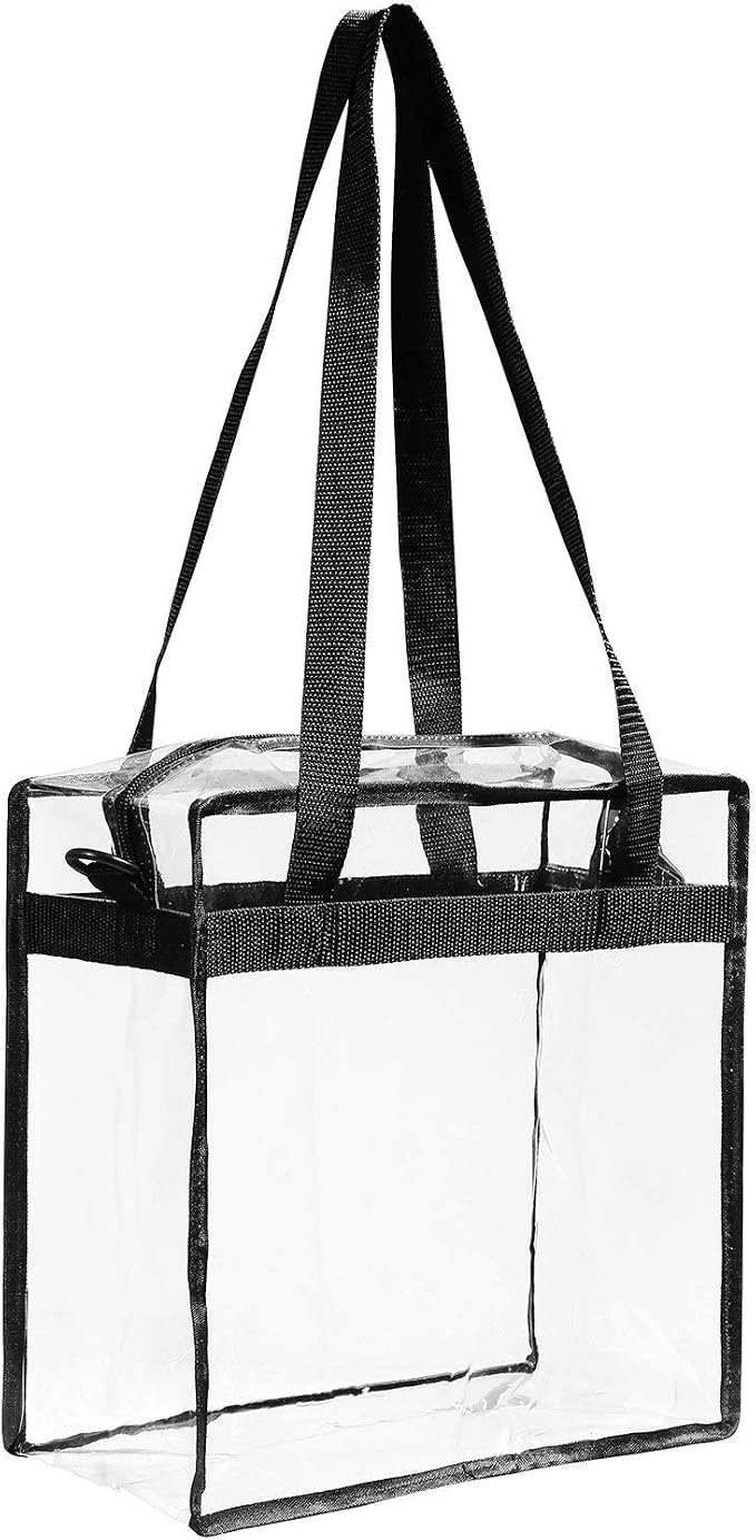 BAGAIL Clear Bags 12x6x12 Stadium Approved Clear Tote Bag - Image 6