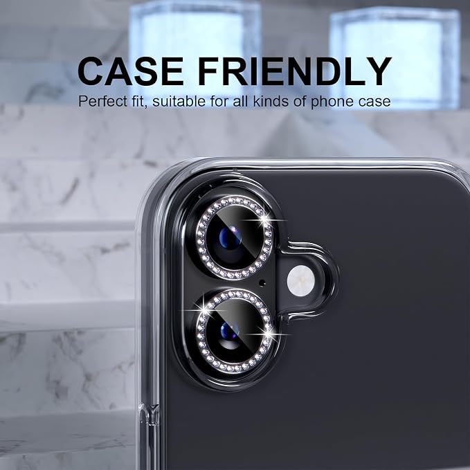 Choiche Compatible for iPhone 17 Camera Lens Protector Bling, 9H Tempered Glass - Image 4