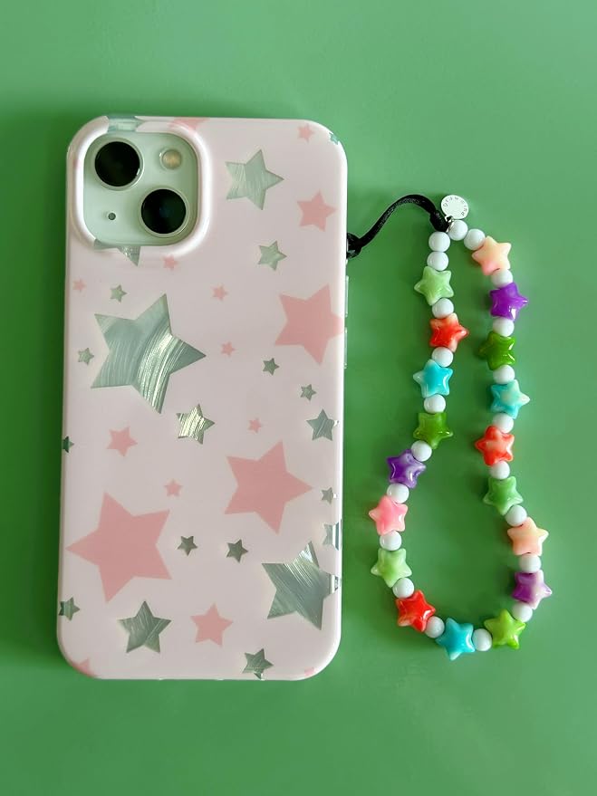 Drawwind Phone Charm Beaded Wristlet Strap Universal Cell Phone Lanyard Cute - Image 3