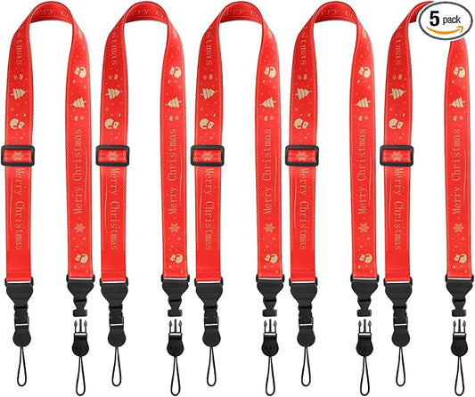 FIEIL 5Pcs Christmas iPad Strap, Adjustable Camera Neck Strap, Comfortable by FIEIL