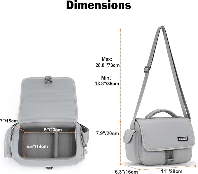 CADeN Camera Bag Case Shoulder Crossbody Bag Compatible - Image 8
