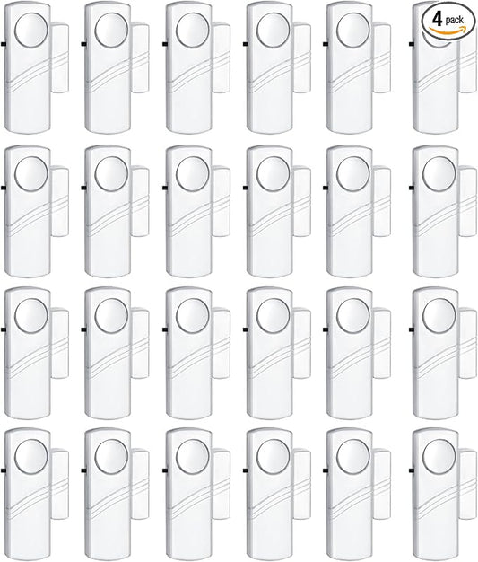 Security Door Window Alarm, 90DB Wireless Sensor Door Window Burglar Alarm by PLOJOP