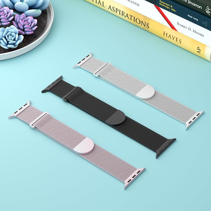 3 Pack Mesh Metal Band Compatible - Image 2