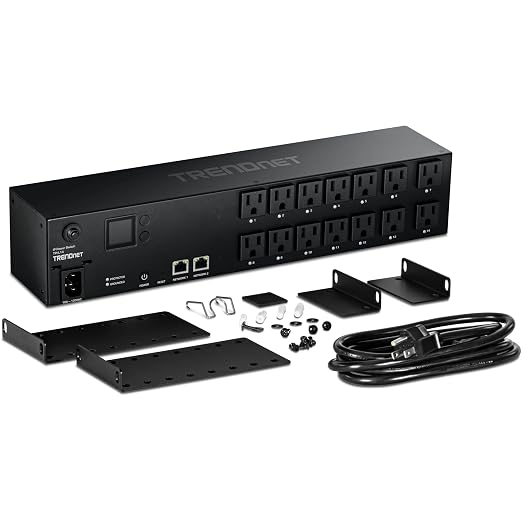 TRENDnet 14-Outlet Managed 2U Rackmount Switched Power Distribution Unit - Image 10