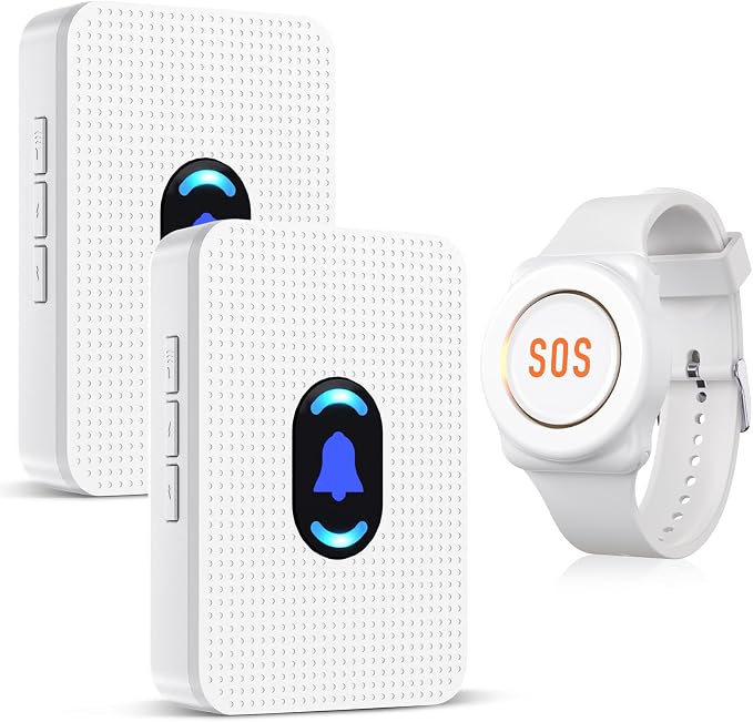 Daytech Wireless Wrist Pager Caregiver Call Button in Home System Watch Alarm by DAYTECH
