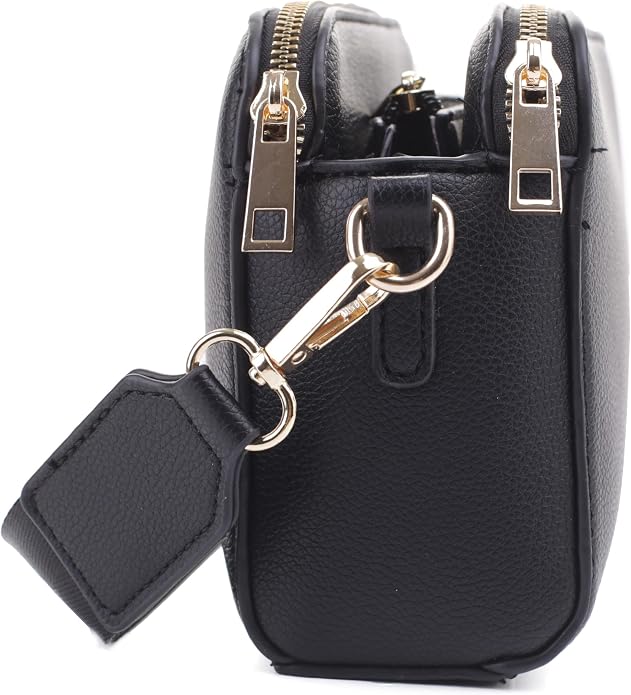 EVVE Crossbody Bags for Women Trendy Triple Zip Small Crossbody Camera Bag Purse - Image 4