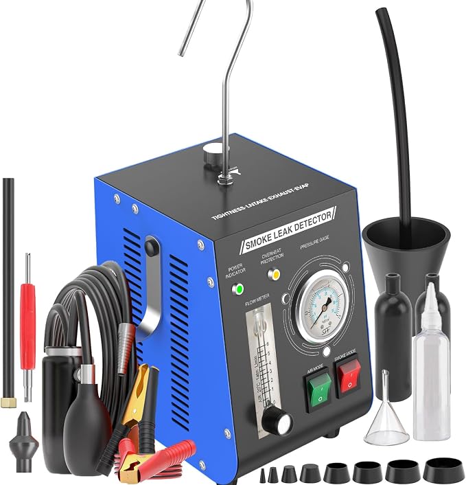 Automotive Smoke Machine, Professional Leak Detector Built-in Air Pump Flow by KEDITE