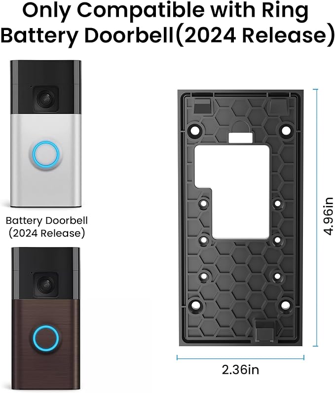 No-Drill Adhesive Video Doorbell Mount Compatible - Image 2