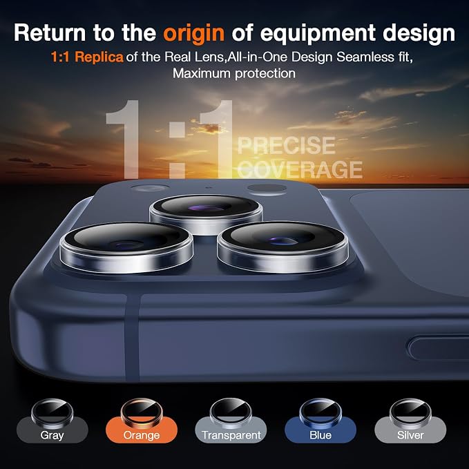 LK 2 Pack for iPhone 17 Pro/17 Pro Max Camera Lens Protector One-Click - Image 5