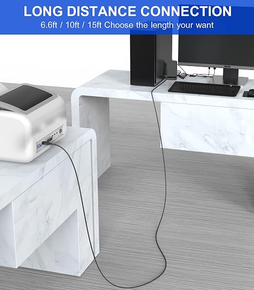 sweguard 20ft USB 2.0 USB-A to USB-B Cable - Image 5