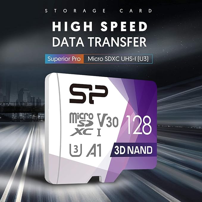 Silicon Power 128GB Micro SD Card U3 SDXC Up to 100MB/s High Speed Memory Card - Image 2