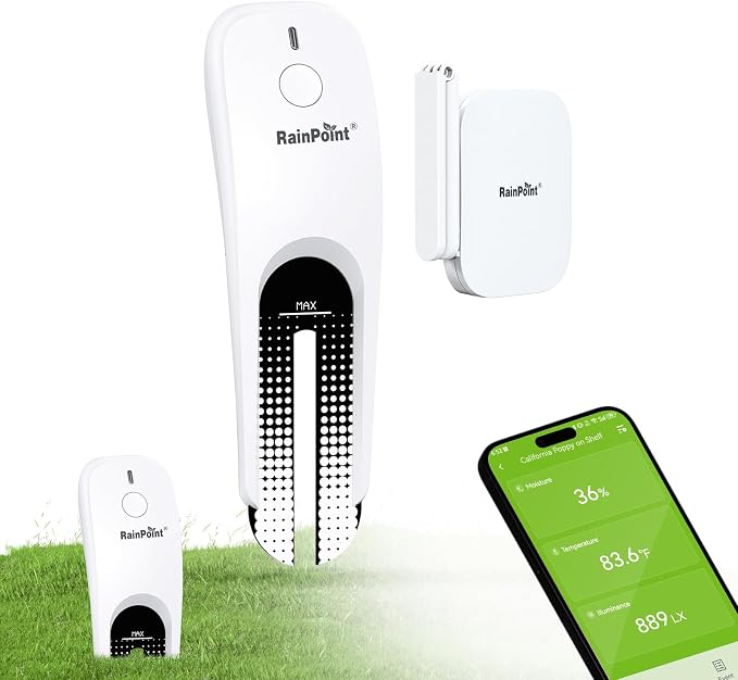 RainPoint 3-in-1 APP Remote Monitoring WiFi Soil Meter by RainPoint
