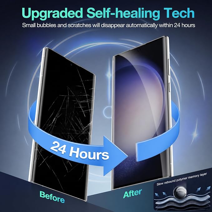 Screen Protector for Samsung Galaxy S23 Ultra Flexible TPU Film 3D Curved Full - Image 5