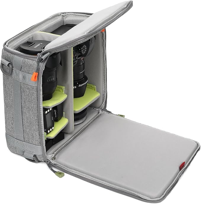 Camera Insert Bag, Shockproof &Pressure-proof Dual Opening Padded Camera Lens by svatin