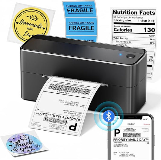 Phomemo Bluetooth Shipping Label Printer, 241BT 4X6 Wireless Thermal Label by Phomemo