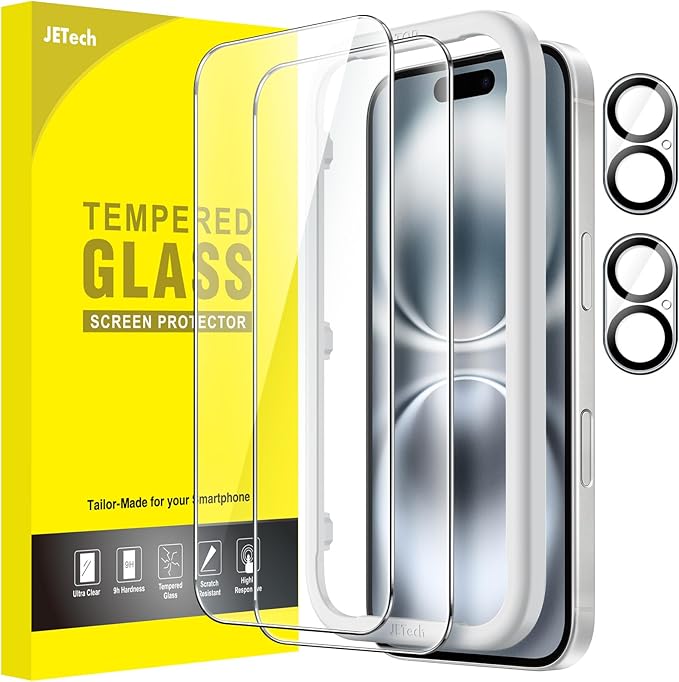 JETech Screen Protector for iPhone 16 6.1-Inch by JETech