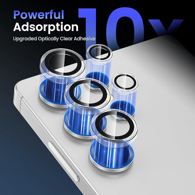 Tensea (3+2PCS Compatible with Samsung Galaxy S25 Ultra Camera Lens Protector - Image 4