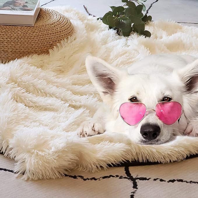 Tuddrom Decorative Extra Soft Faux Fur Blanket Twin Size 70" x 78", Solid - Image 7