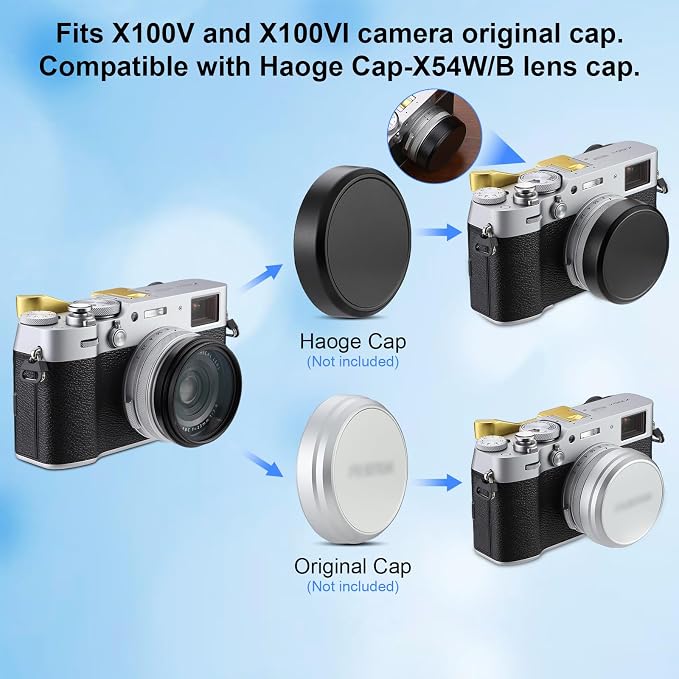 Haoge Lens Filter Adapter Ring for Fujifilm X100VI Fuji FinePix X100V Camera - Image 9