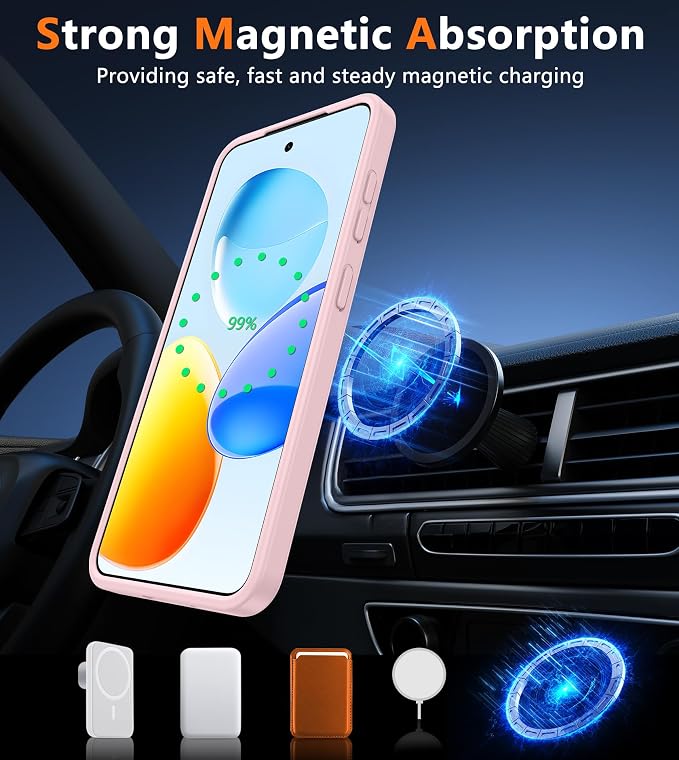FNTCASE for Samsung Galaxy S25 Case: for Galaxy S24 Cases Magnetic Military - Image 3