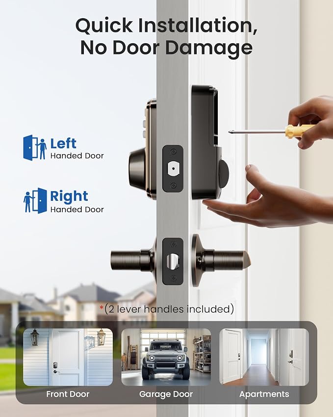 Veise Keyless Entry Door Lock - Image 7