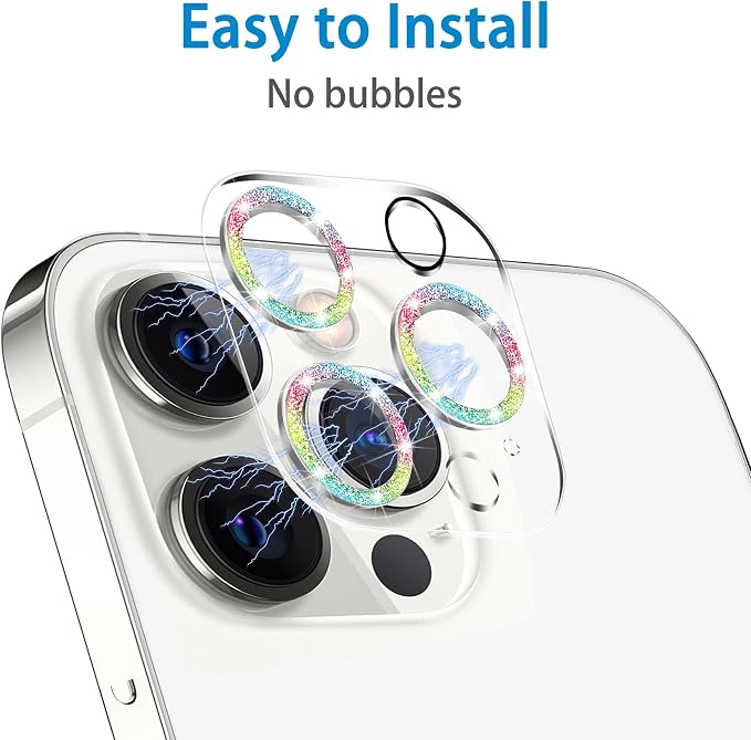 Dengduoduo 3 Pack Tempered Glass Camera Lens Protector - Image 6