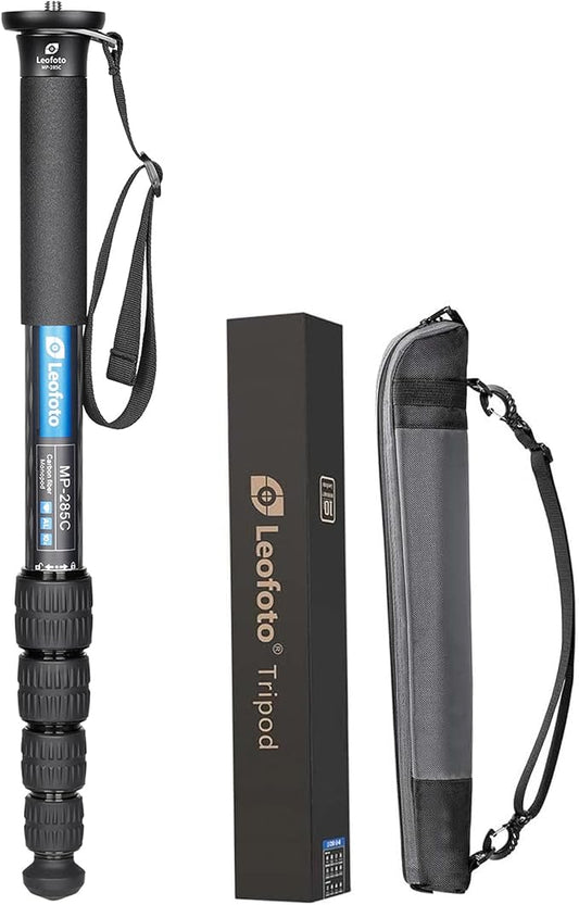 Leofoto MP-285C 60" 5-Section Carbon Fiber Portable Monopod, Lightweight by TAKINGITFURTHER-LEOFOTO