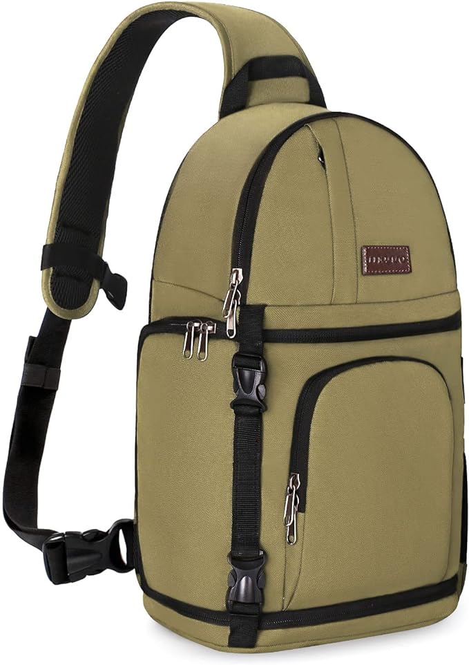 MOSISO Camera Sling Bag, DSLR/SLR/Mirrorless Camera Case Shockproof Photography by MOSISO