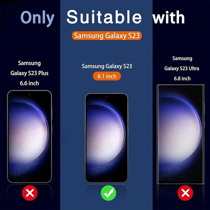 Milomdoi for Samsung Galaxy S23 Privacy Screen Protector Tempered Glass - Image 2