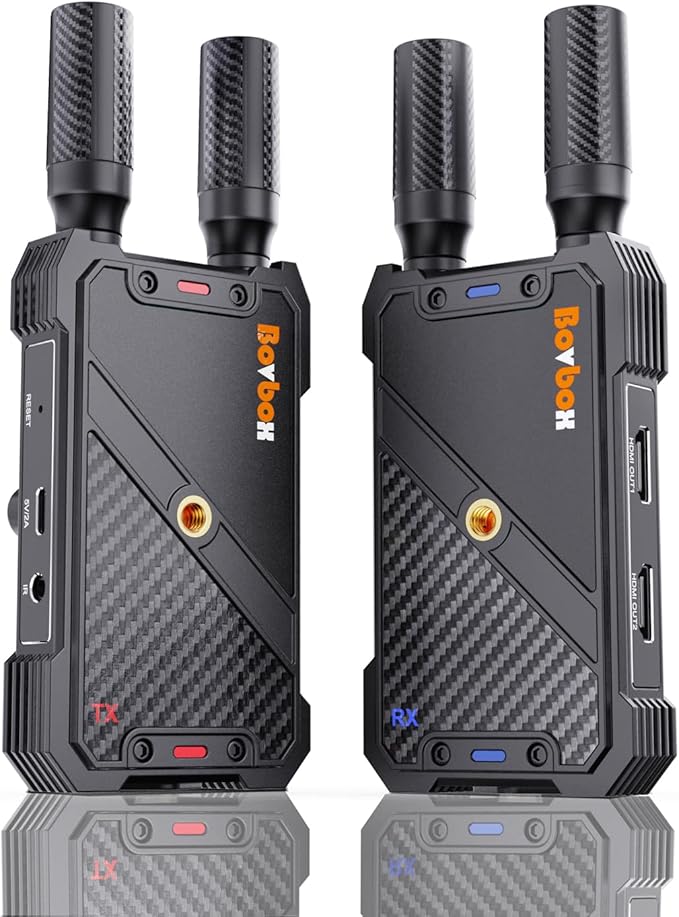 Wireless HDMI Transmitter and Receiver: 1312ft Plug&Play HDMI Wireless Extender by Bovbox