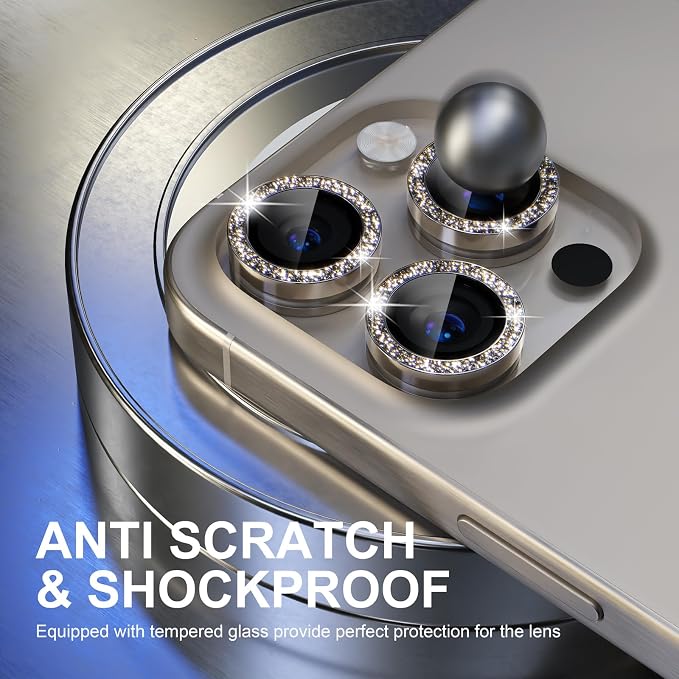 Choiche Compatible for iPhone 15 Pro/iPhone 15 Pro Max Camera Lens Protector - Image 3