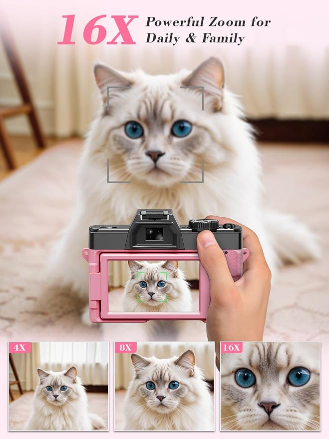 True 5K Digital Camera for Photography, Autofocus & Anti-Shake, 16X Zoom - Image 4