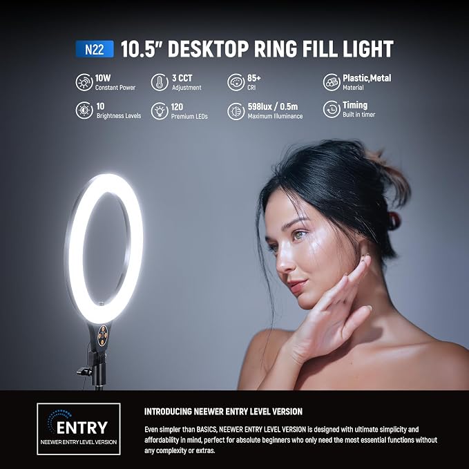 NEEWER Entry Level Version 10.5" Desk Ring Light - Image 2