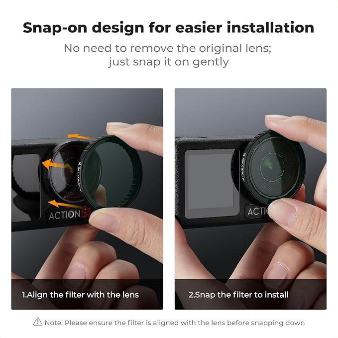 K&F CONCEPT Snap On PL & ND Filter Kit Compatible - Image 7